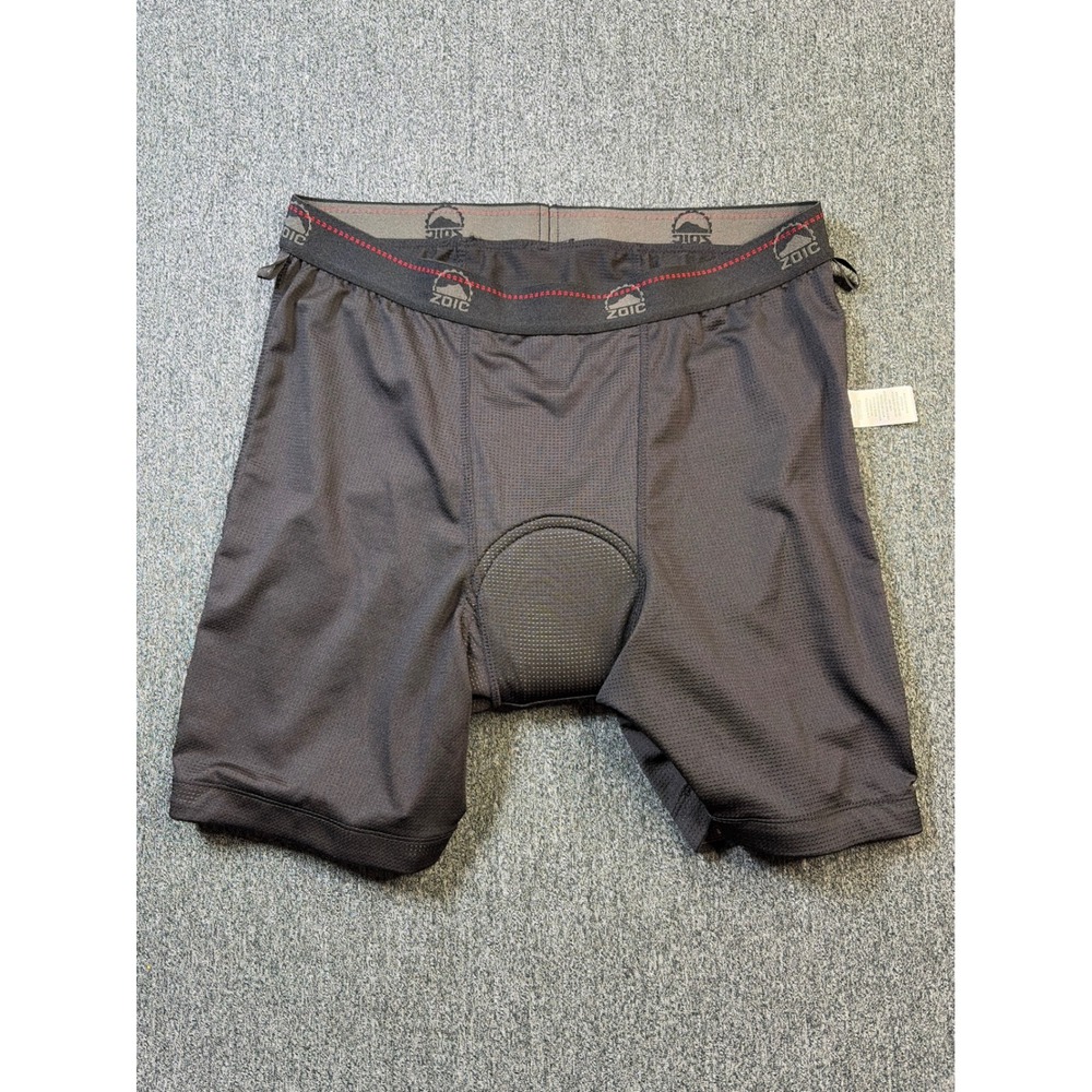 Zoic Essential Padded Cycling Liner Shorts Mens XL Black Coolmax Chamois MTB